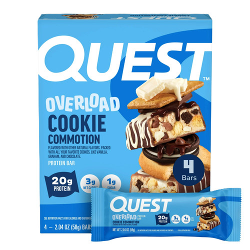 Quest overload 20g protein bar - quest,